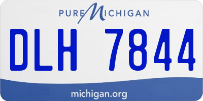 MI license plate DLH7844