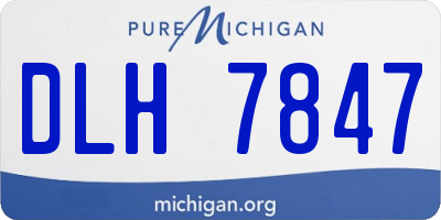 MI license plate DLH7847