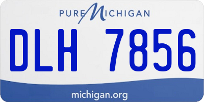 MI license plate DLH7856