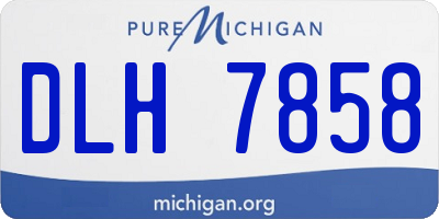 MI license plate DLH7858