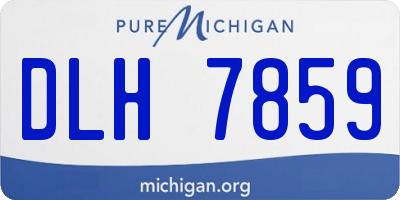 MI license plate DLH7859