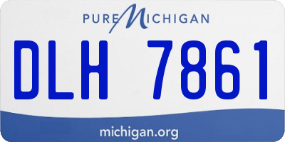 MI license plate DLH7861