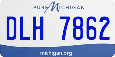 MI license plate DLH7862