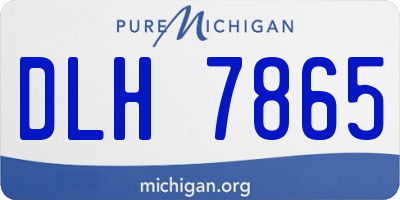 MI license plate DLH7865