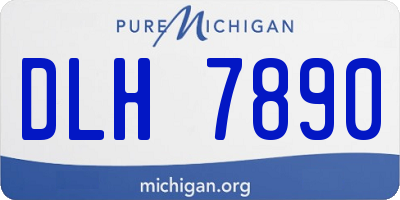 MI license plate DLH7890