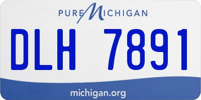 MI license plate DLH7891