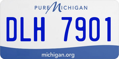 MI license plate DLH7901