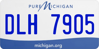 MI license plate DLH7905