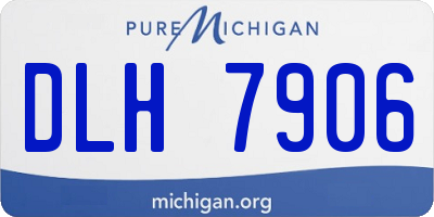 MI license plate DLH7906