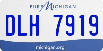 MI license plate DLH7919