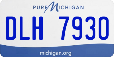 MI license plate DLH7930