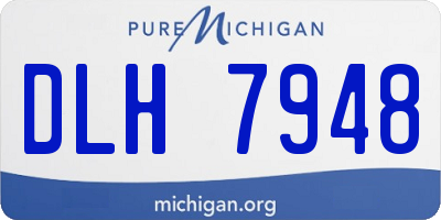 MI license plate DLH7948
