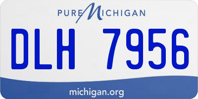 MI license plate DLH7956
