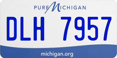 MI license plate DLH7957