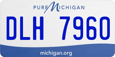 MI license plate DLH7960