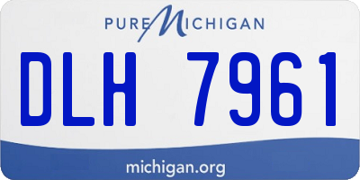MI license plate DLH7961