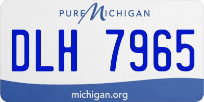 MI license plate DLH7965