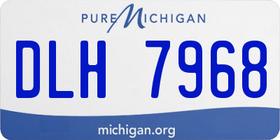 MI license plate DLH7968