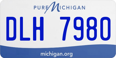 MI license plate DLH7980