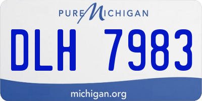 MI license plate DLH7983