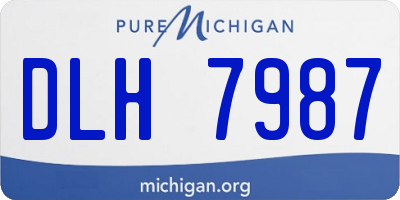 MI license plate DLH7987