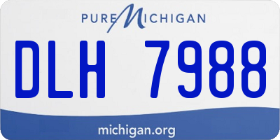 MI license plate DLH7988