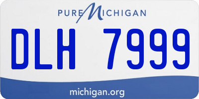 MI license plate DLH7999