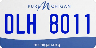 MI license plate DLH8011