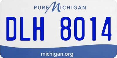 MI license plate DLH8014