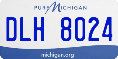 MI license plate DLH8024