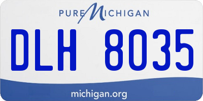 MI license plate DLH8035