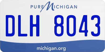 MI license plate DLH8043
