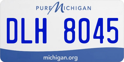 MI license plate DLH8045