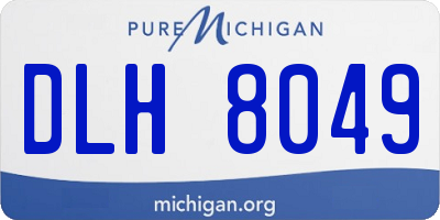 MI license plate DLH8049