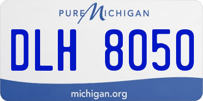 MI license plate DLH8050