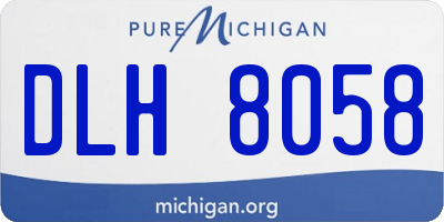MI license plate DLH8058
