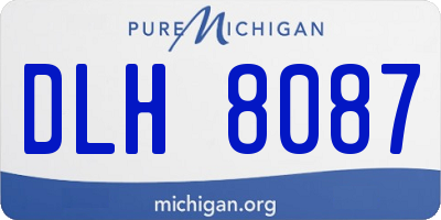 MI license plate DLH8087