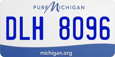 MI license plate DLH8096