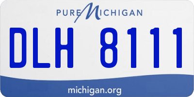 MI license plate DLH8111