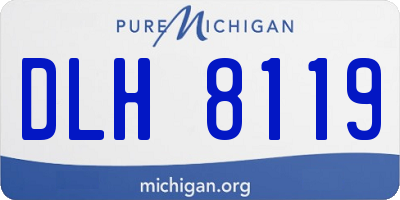 MI license plate DLH8119