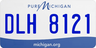 MI license plate DLH8121