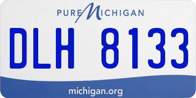 MI license plate DLH8133