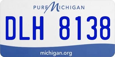 MI license plate DLH8138