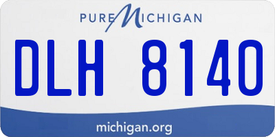 MI license plate DLH8140