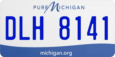 MI license plate DLH8141