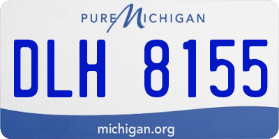 MI license plate DLH8155