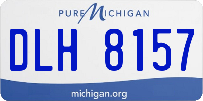 MI license plate DLH8157