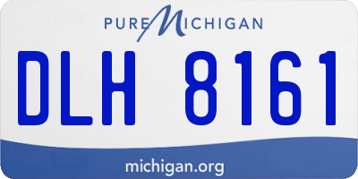 MI license plate DLH8161