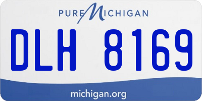 MI license plate DLH8169