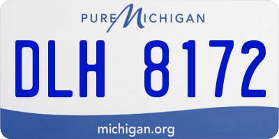 MI license plate DLH8172